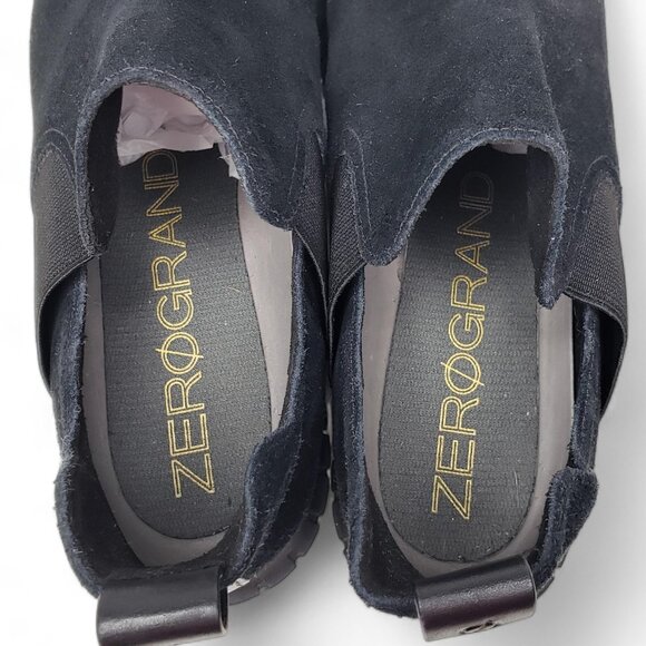 Cole Haan ZeroGrand Slip On Sneakers Women’s All Blackout Suede Flexible Run 6.5 - Picture 6 of 7